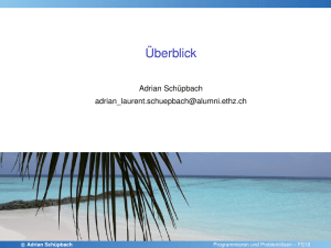 Überblick - Adrian Schüpbach