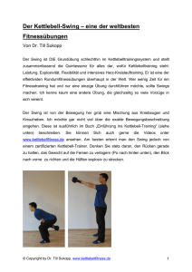 Der Swing – die wichtigste Kettlebellübung