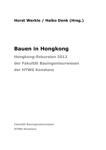 Bauen in Hongkong - Publication Server of HTWG Konstanz