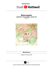 Bebauungsplan - Stadt Rottweil