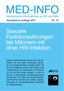 Sexuelle Funktionsstörungen bei Männern mit einer HIV