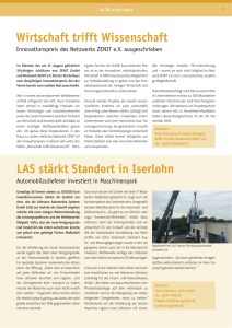 LAS stärkt Standort in Iserlohn - Löhmann Automotive Systems GmbH
