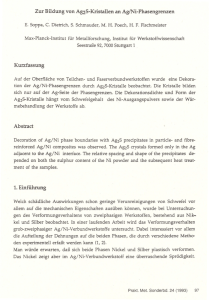 Zur Bildung von Ag2S-Kristallen an AglNi