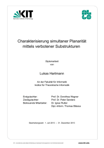 Charakterisierung simultaner Planaritaet mittels verbotener