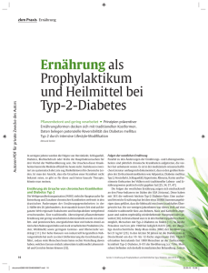 Ernährung als Prophylaktikum und Heilmittel bei Typ-2
