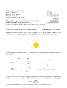 Blatt 1 - Theoretical Physics at University of Konstanz/Theoretische