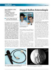Doppel-Ballon-Enteroskopie - Neue Einblicke in den Dünndarm