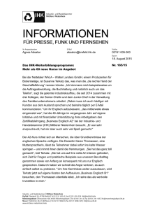 Das IHK-Weiterbildungsprogramm: Mehr als 60 neue Kurse im