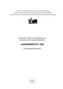 jahresbericht 1999 - European Union Agency for Fundamental Rights