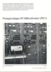 Preisgünstiges HF-Millivoltmeter URV 3