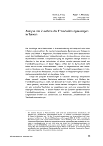 Analyse der Zunahme der Fremdwährungseinlagen in Taiwan