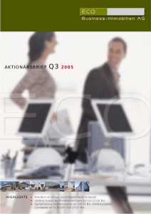 ECO Finanzbericht Q3 2005