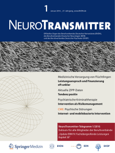 NeuroTransmitter 01/2016 - Berufsverband Deutscher Neurologen