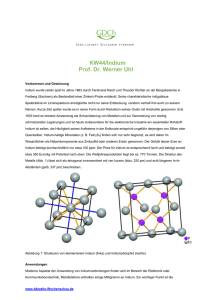 KW44/Indium Prof. Dr. Werner Uhl