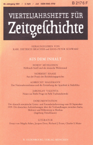 Vierteljahrshefte für Zeitgeschichte Jahrgang 39(1991) Heft 3