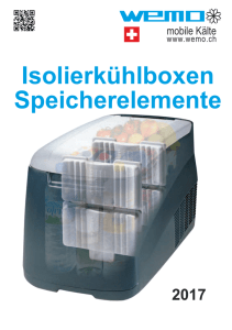 Isolierkühlboxen Speicherelemente