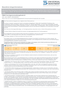 Wesentliche Anlegerinformationen FIMAX