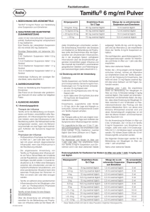 Tamiflu® 6 mg/ml Pulver