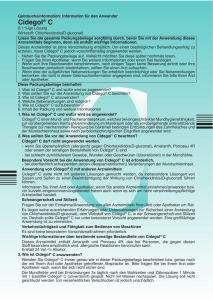 Packungsbeilage Cidegol® C als PDF - TATAR® Lebens