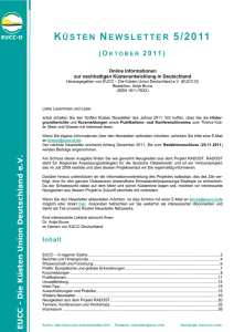 küsten newsletter 5/2011 (oktober 2011) - EUCC