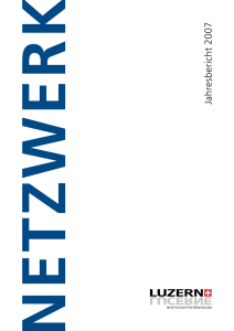 Jahresbericht 2007 - Wirtschaftsförderung Luzern