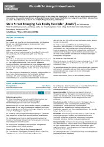 State Street Emerging Asia Equity Fund P Shares