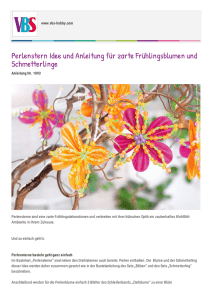 Perlenstern Idee und Anleitung für zarte Frühlingsblumen und