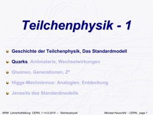 Teilchenphysik - 1