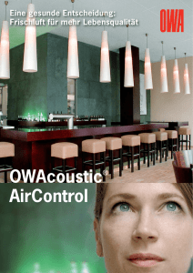 OWAcoustic® AirControl - Odenwald Faserplattenwerk GmbH
