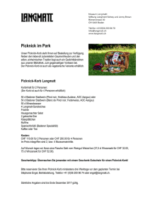 Picknick im Park - Museum Langmatt