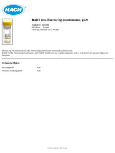 BART test, fluorescing pseudomonas, pk/9