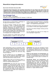 Key Investor Information Document, KIID 03.02.2017