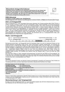 KID DWS Akkumula SC - Deutsche Asset Management