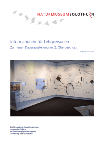 Heft L-Info 2.OG - Naturmuseum Solothurn