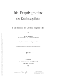 Die eruptivgesteine des Kristianiagebietes.