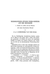 Pyroxenandesite. hinein gehören, Nachfolgenden zugehörigen