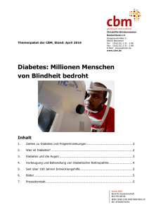 Themenpaket Diabetes