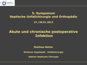 Dr. Matthias Buehler, postoperative Infektion