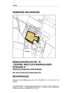 Begründung zum B-Plan 78