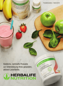 Produktbroschüre - Herbalife Product Brochure