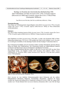 Beiträge zur Kenntnis der österreichischen Molluskenfaua