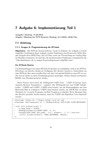 7 Aufgabe 6: Implementierung Teil 1