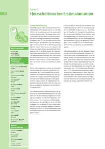 Herzschrittmacher-Erstimplantation