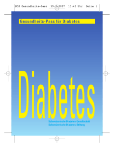 SDS Gesundheits-Pass - Gemeinsam Gegen Diabetes