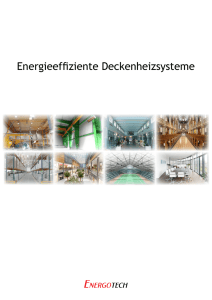 Energieeffiziente Deckenheizsysteme