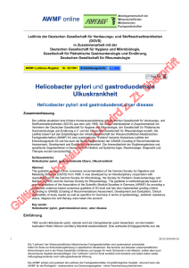 021-001 S3 Helicobacter pylori und gastroduodenale