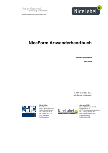 NiceForm Anwenderhandbuch