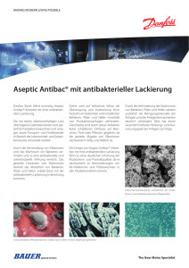 Aseptic Antibac® mit antibakterieller Lackierung