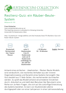 Resilienz-Quiz: ein Räuber-Beute- System - Sustainicum