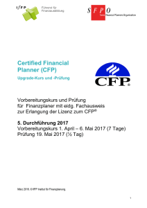 Certified Financial Planner (CFP)